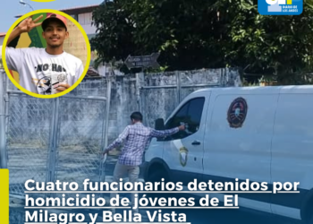 Cuatro funcionarios detenidos por homicidio de jóvenes de El Milagro y Bella Vista