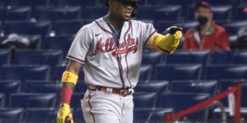 Acuña, el MVP de la Liga Nacional de la MLB, dice que se siente bien en su regreso al juego