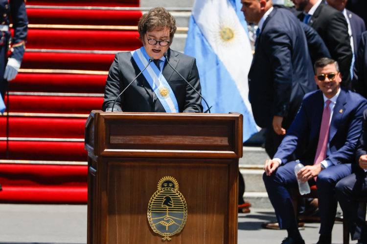 Fotografía de archivo del presidente de Argentina Javier Milei. EFE/ Juan Ignacio Roncoroni