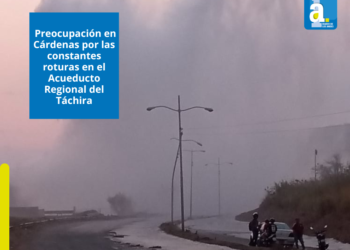 Preocupación en Cárdenas por las constantes roturas en el Acueducto Regional del Táchira