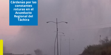 Preocupación en Cárdenas por las constantes roturas en el Acueducto Regional del Táchira