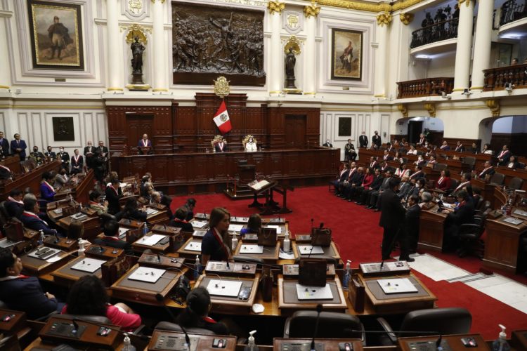 Vista general del pleno del Congreso peruano. Foto de archivo. EFE/ Paolo Aguilar