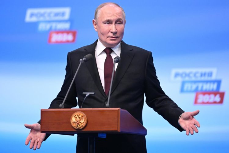 El presidente y candidato presidencial ruso, Vladímir Putin. EFE/EPA/NATALIA KOLESNIKOVA / Pool