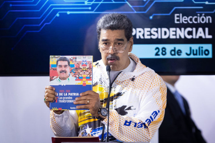 El presidente de Venezuela, Nicolás Maduro, este 25 de marzo de 2024. EFE/ Rayner Peña R.