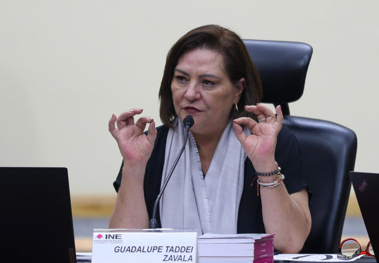 Imagen de archivo de la consejera presidenta del Instituto Nacional Electoral (INE), Guadalupe Taddei. EFE/ Isaac Esquivel