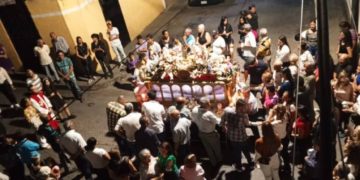 Santo Sepulcro y la Virgen de la Dolorosa recorrieron Boconó este Viernes Santo
