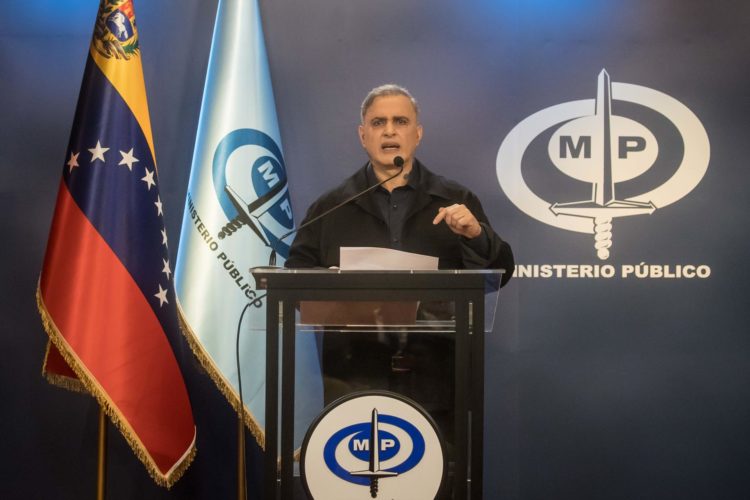 Fotografía de archivo del fiscal general de Venezuela, Tarek William Saab, en una conferencia de prensa. EFE/ Miguel Gutiérrez