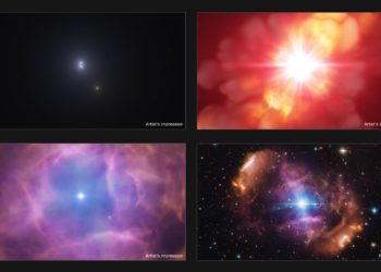 Un violento choque estelar explica una radiante nebulosa y desvela un viejo misterio