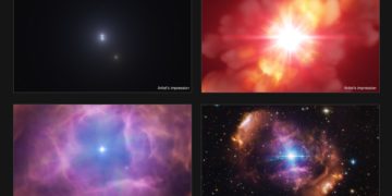 Un violento choque estelar explica una radiante nebulosa y desvela un viejo misterio