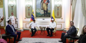 Nicolás Maduro y Gustavo Petro se reúnen en Caracas por quinta vez en los últimos dos años