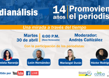 Medianálisis arriba a 14 años promoviendo el periodismo en Venezuela