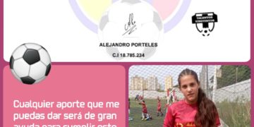 Ayudemos a cumplir un sueño: Fultbolista clasificada pide apoyo para viajar a España