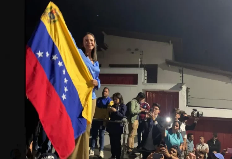 La líder opositora de Venezuela María Corina Machado. Foto archivo: @MariaCorinaYA