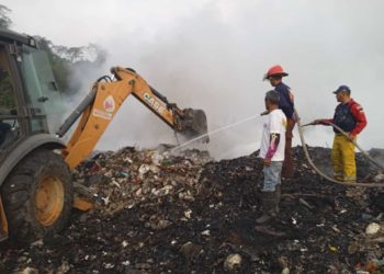 Investigarán incendio provocado en el vertedero de basura de Boconó