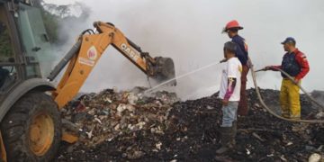 Investigarán incendio provocado en el vertedero de basura de Boconó