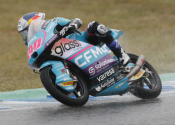 La lluvia no impide que David Alonso domine la segunda tanda oficial