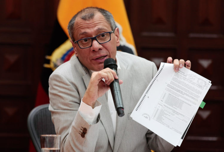 Foto de archivo del exvicepresidente de Ecuador, Jorge Glas. EFE/José Jácome