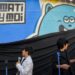 Hermanitos tachirenses Mati y Moi develan su mural en Chacao