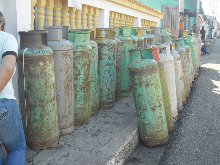 El GLP, gas licuado  para uso domestico aun no ha sido entregado en Betijoque.