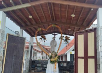 Misa de acción de gracias y ofrendas florales  el 1º de mayo en Betijoque