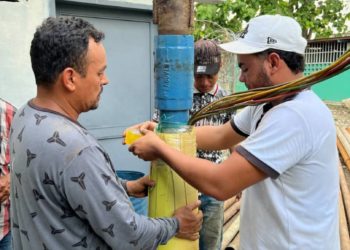 En servicio bomba del pozo de agua de Valmore Rodríguez al ser reparada falla