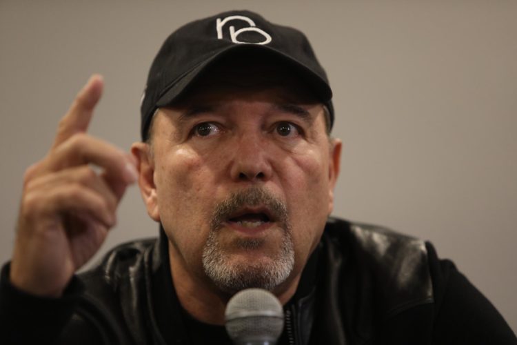 El cantante panameño y exministro de Turismo, Rubén Blades, en una fotografía de archivo, durante una rueda de prensa en Ciudad de México (México). EFE/Sáshenka Gutiérrez