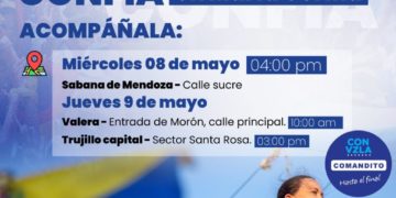 Comando desde Boconó invita a la gira de María Corina