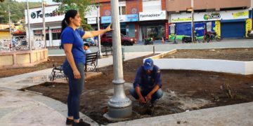 Alcaldía de Valera continúa embellecimiento de la plaza Sucre
