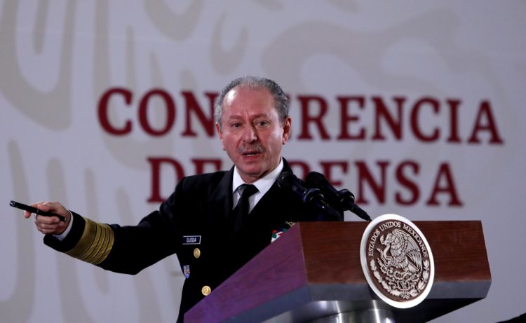 Imagen de archivo del secretario de Marina Armada de México, Almirante José Rafael Ojeda. EFE/Sáshenka Gutiérrez