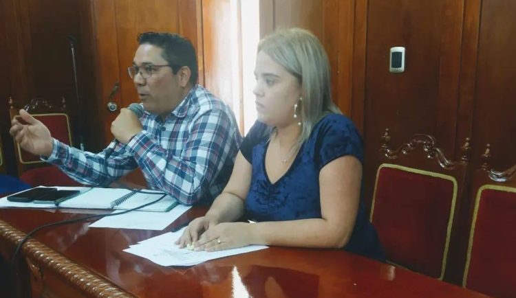 Concejala María Gabriela Rodriguez junto al concejal Luis Millán