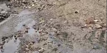 Paso restringido por sector Santo domingo tras fuerte aguacero de este viernes