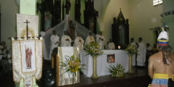 Monseñor Jorge Villasmil presidio actividades litúrgicas en Betijoque con motivo del Día de San Juan Bautista