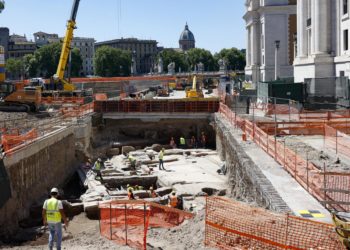 Hallan una lavandería romana del Siglo II mientras se realizan las obras para el Jubileo