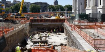 Hallan una lavandería romana del Siglo II mientras se realizan las obras para el Jubileo