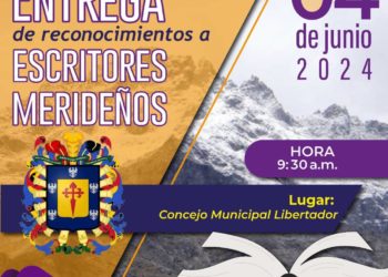 Escritores merideños serán homenajeados por el Concejo Municipal de Libertador