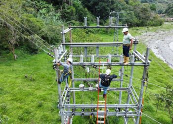 Corpoelec reparó torre eléctrica en subestación de Canaguá