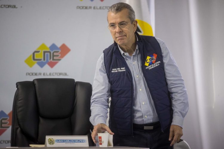 Foto de archivo de Juan Carlos Delpino, rector del Consejo Nacional Electoral de Venezuela. EFE/ Miguel Gutiérrez