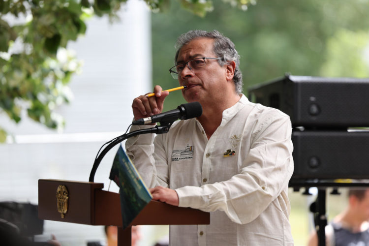 Foto de archivo del presidente colombiano, Gustavo Petro. EFE/ Miguel Gutiérrez