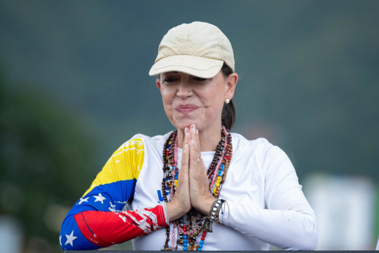 Foto de archivo de la líder de la oposición venezolana, María Corina Machado. EFE/ Ronald Peña