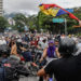 Cientos de motorizados protestan en Caracas contra los resultados de las presidenciales