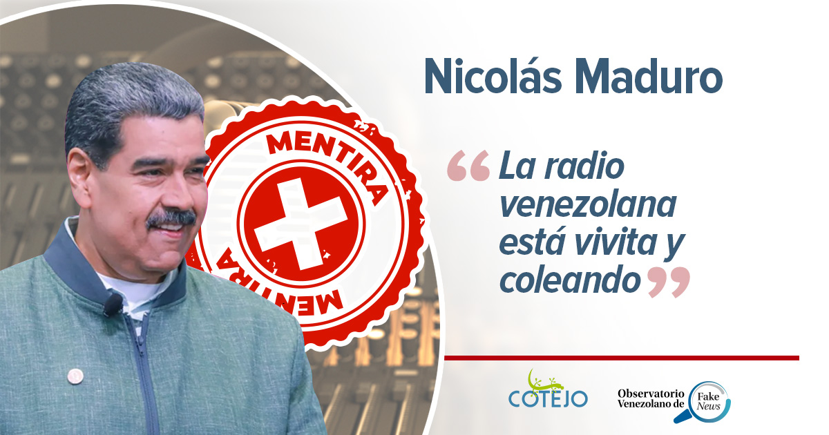 Analysis of Venezuelan public discourse: It is a lie that “Venezuelan radio is alive and kicking” as Nicolás Maduro claimed