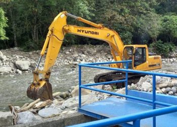 Aguas de Mérida hace mantenimiento mayor en dique del río Mucujún