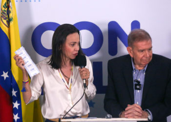 Machado dice que el 73 % de las actas dan la victoria a González Urrutia en las elecciones