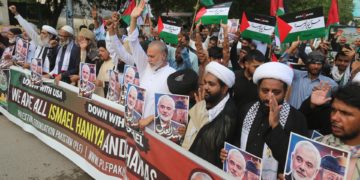 Protestas en Irán contra Israel por el asesinato del líder político de Hamas en Teherán