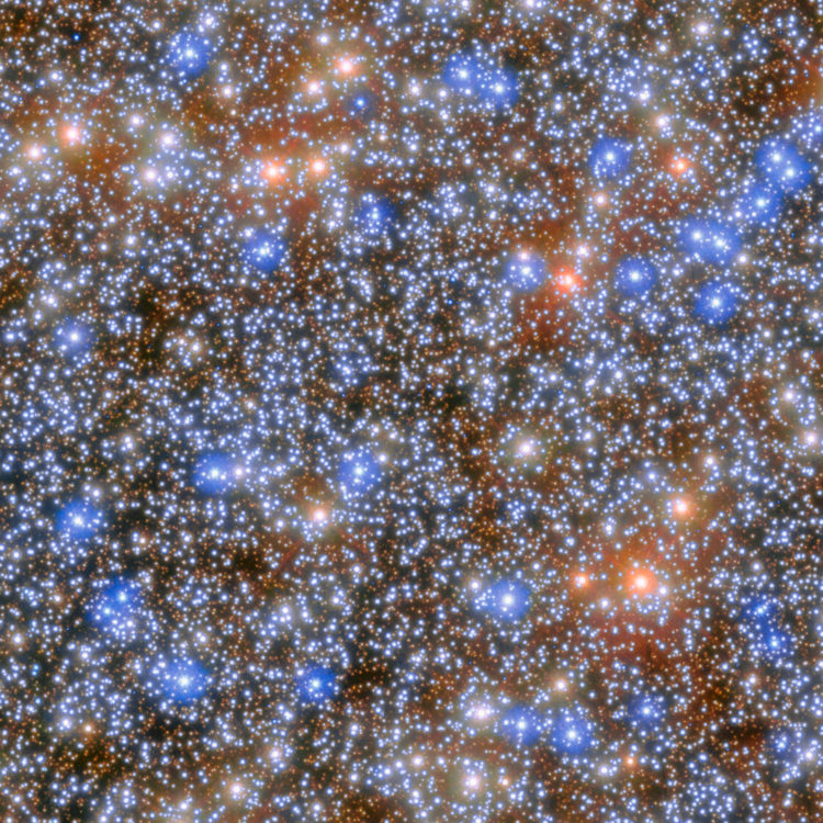 Esta imagen muestra la región central del cúmulo globular Omega Centauri, donde se encontraron las fuertes y convincentes evidencias de la existencia de un agujero negro de masa intermedia. Crédito: ESA/Hubble y NASA, M. Häberle (MPIA).
Imagen facilitada por la ESA.