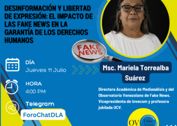 Foro ChatDLA: Desinformación y libertad de expresión, el impacto de las fake news en la garantía de los DDHH