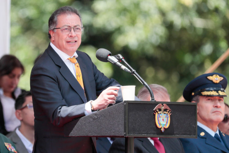 Fotografía de archivo del presidente de Colombia, Gustavo Petro. EFE/Carlos Ortega