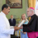 Maduro recibe las cartas credenciales del nuncio apostólico de la Santa Sede