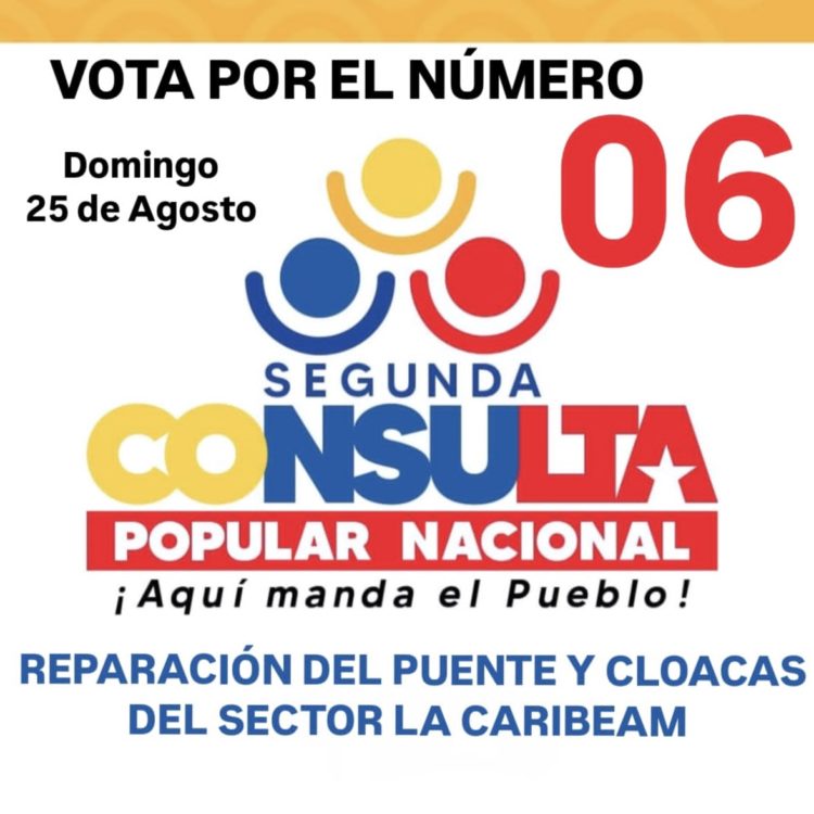 Proyecto N° 6 “Reparación de las Cloacas  y el puente” del sector La Caribean de Motatan.