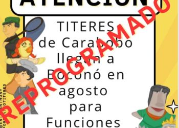 Reprograman actividad y talleres de títeres en Boconó